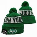 2024 New York Jets green white black NFL Sports Cuffed Knit Hats 01