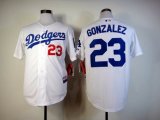 Los Angeles Dodgers Authentic Adrian Gonzalez 23# Home white Jersey