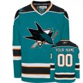 Reebok San Jose Sharks Customized Authentic Blue Home Man NHL Jersey