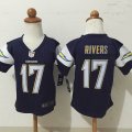 San Diego Chargers Philip Rivers #17 dark blue Nike Children Jerseys