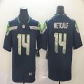 Seattle Seahawks #14 D.K. Metcalf blue Color Rush Limited Jersey