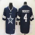 Nike Dallas Cowboys #4 Dak Prescott dark blue Color Rush Limited Jersey-BD