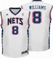 New Jersey Nets 8 Deron Williams White nba Jerseys