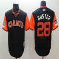 Nike San Francisco Giants #28 Buster black majestic baseball jersey-BD