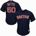 Women Boston Red Sox #50 Mookie Betts dark blue majestic baseball Jersey