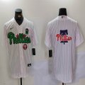 Nike Philadelphia Phillies blank white green majestic baseball jerseys Joint Name 03