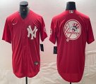 Nike New York Yankees blank red MLB baseball Jersey Joint name big logo -BD 12