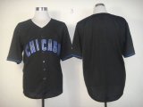 Chicago Cubs Blank Black MLB Jerseys