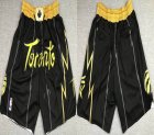 Toronto Raptors black nba shorts city version