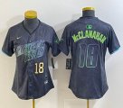 Women Nike Tampa Bay Rays #18 Shane McClanahan black majestic baseball jersey city version 02