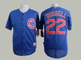 Chicago Cubs #22 Addison Russell throwback Blue mlb baseball jersey