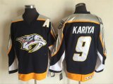 Nashville Predators #9 Kariya black Ice Hockey Jerseys CCM