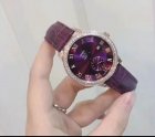 Women High Quality purple Gummy Watch Band with Omega Logo on Buckle 001