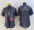 Youth Nike New York Mets #20 Pete Alonso gray majestic majestic baseball jerseys city version 03