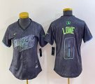 Women Nike Tampa Bay Rays Brandon Lowe black majestic baseball jersey city version