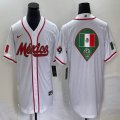 2023 World Cup Mexico blank white majestic baseball jerseys 34