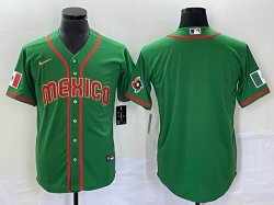 2023 World Cup Mexico blank green majestic baseball jerseys 27