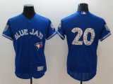 Toronto blue jays #20 Josh Donaldson blue Flexbase Authentic Collection Jersey-BD