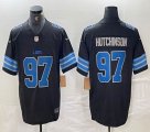 Nike Detroit Lions #97 Aidan Hutchinson black Vapor F.U.S.E. Limited Jersey -BD