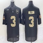 Nike Denver Broncos #3 Russell Wilson black Salute to Service Retired Limited Jersey-BD