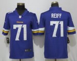 Nike Minnesota Vikings #71 Reiff purple Color Rush Limited Jersey