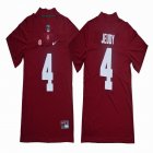 Alabama Crimson Tide #4 Jerry Jeudy red College Football Limited Jersey