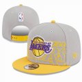 2023 Los Angeles Lakers gray NBA Snapback Hats