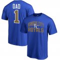 Men's Kansas City Royals Fanatics Branded Royal 2018 Father's Day Number 1 Dad T-Shirt