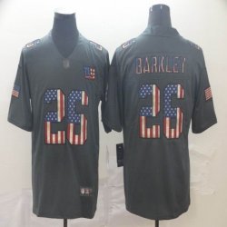 Buffalo Bills #26 Devin Singletary Nike Carbon black usa flag Color Rush Limited Jersey