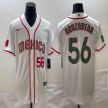 2023 World Cup Mexico #56 Randy Arozarena white green majestic baseball jerseys 06