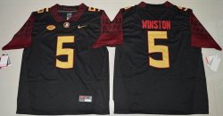 2016 Florida State Seminoles Jameis Winston 5 College Football Limited Jersey - Black