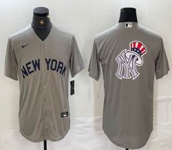 Nike New York Yankees blank gray MLB baseball Jersey -BD 01