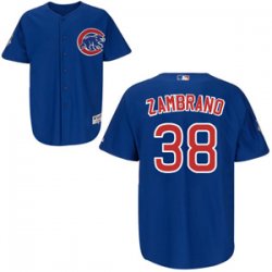 Chicago Cubs Carlos Zambrano 38# blue jersey