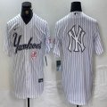 Nike New York Yankees blank white MLB baseball Jersey Joint name -BD 13