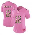 Women Nike Green Bay Packers 12 Rodgers Pink Camouflage font love pink 2017 Vapor Untouchable player jersey