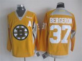 2015 reebok Boston Bruins #37 Patrice Bergeron yellow Ice hockey Jersey A patch