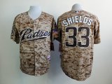 San Diego Padres #33 James Shields camo mlb Jerseys