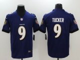 Men Baltimore Ravens #9 Justin Tucker Nike purple Color Rush Limited Jersey