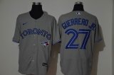 Nike Toronto Blue Jays #27 Vladimir Guerrero Jr gray Flexbase Authentic Collection Jersey-WL