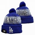 2024 Dodgers blue white MLB Cuffed Knit Hats 03