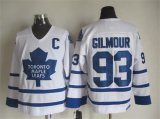 nhl Toronto Maple Leafs 93 Doug GILMOUR white CCM Ice hockey Jerseys C Patch