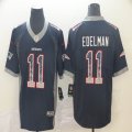 New England Patriots #11 Julian Edelman Nike drift blue Color Rush Limited Jersey