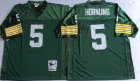 Green Bay Packers #5 Paul Hornung Green Throwback NFL jerseys