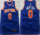 Nike New York Knicks #0 Donte DiVincenzo blue NBA basketball jersey-XD