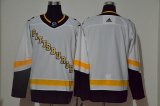 Adidas Pittsburgh Penguins blank white nhl hockey Jersey -WL