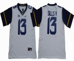 West Virginia Mountaineers #13 David Sills V White College Football jersey