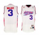 Detroit Pistons WALLACE 3# white nba jerseys