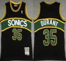 Seattle Supersonic #35 Kevin Durant black throwback NBA Basketball Jersey-XD