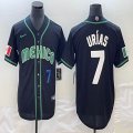 2023 World Cup Mexico #7 Julio Urias black majestic baseball jerseys 11