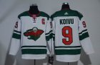 Adidas Minnesota Wild Mikko Koivu 9 white Ice hockey jersey